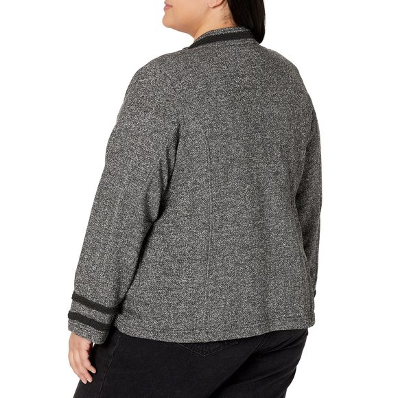 Tommy Hilfiger Womens X Gigi Hadid Open Front Jacket Black Multi Size 3X NWT - Picture 2 of 2